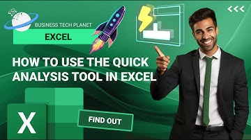 Quick Analysis Tool | Excel