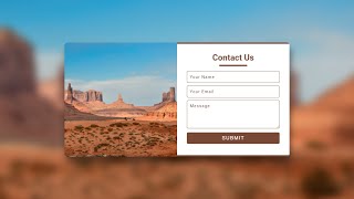 Responsive Contact Us Page Using HTML & CSS #DeveloperHub | 01