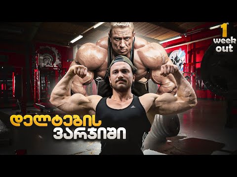 დელტების ეფექტური ვარჯიში ტურნირამდე 1 კვირით ადრე. შეჯიბრისთვის მზადება, ვლოგი 7.