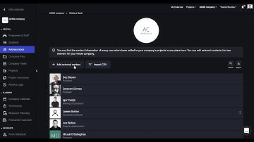 Yamdu Tutorial: Creating External Contacts