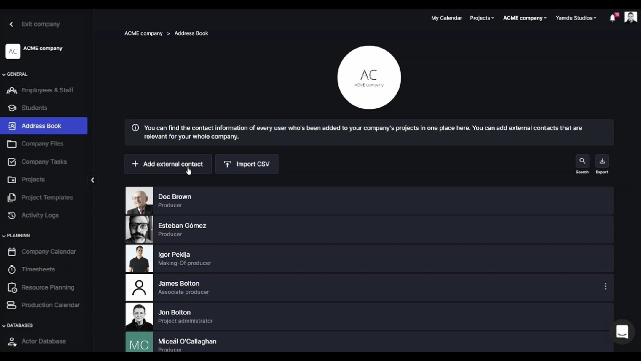 Yamdu Tutorial Creating External Contacts YouTube