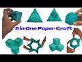 Paper craft cube 8 in one transformation easy craftsmade a2z