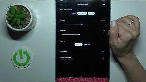 TCL 10 TAB MAX How To Customize Always On Display