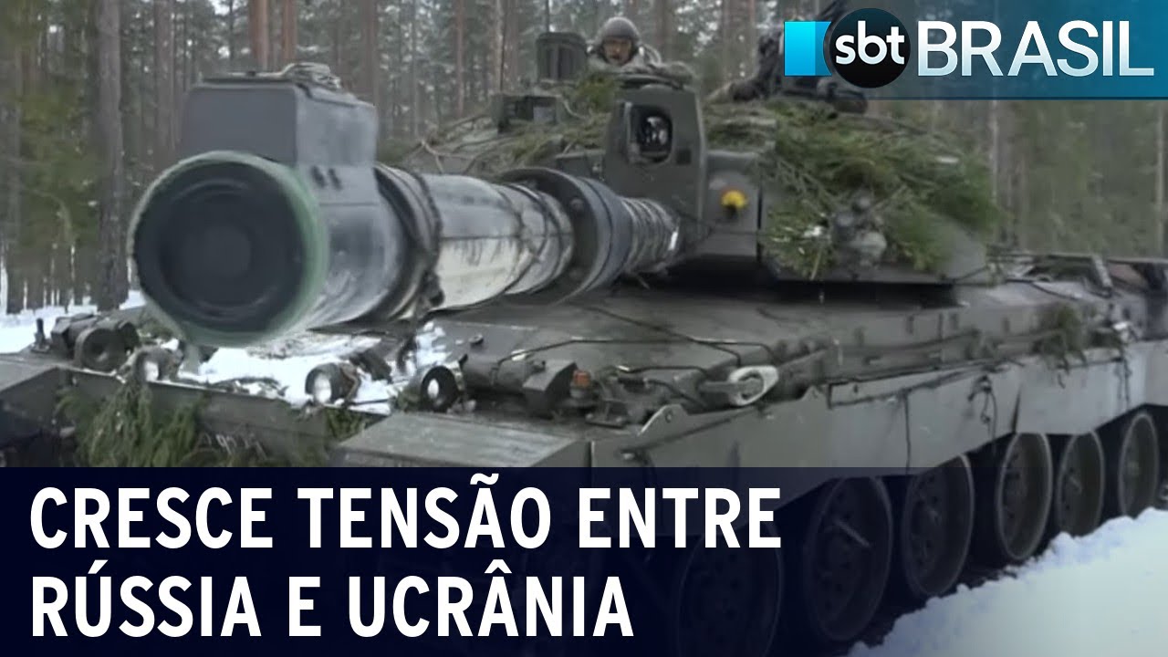 Tensão entre Rússia e Ucrânia aumenta na Europa | SBT Brasil (10/02/22)