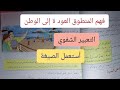 فهم المنطوق العودة إلى الوطن التعبير الشفوي وأستعمل الصيغة السنة الخامسة إبتدائي 