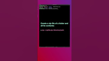 How to use the zip and unzip commands | Linux for Beginners #shorts
