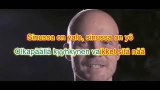 Video thumbnail of "Juha Tapio Sitkeä Sydän karaoke"