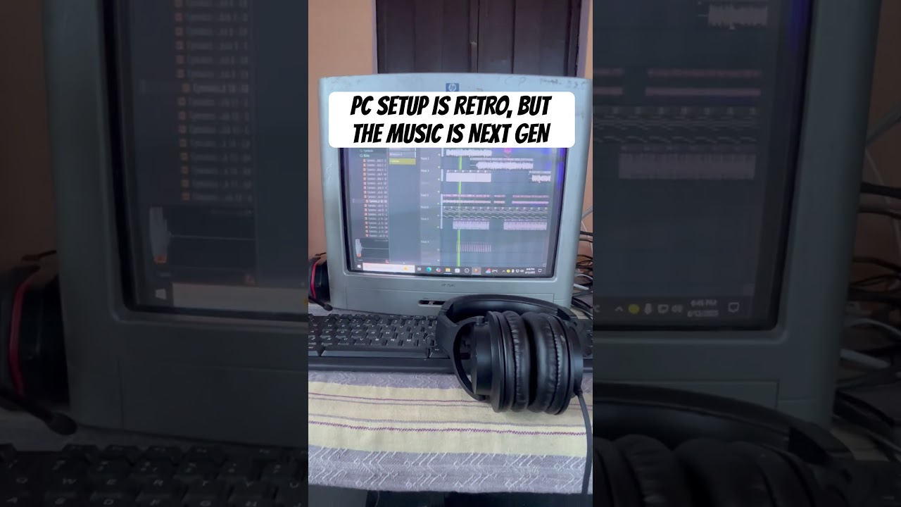 PC setup is retro, but the music is next gen. 