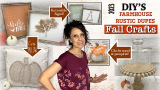 DIY Fall Rustic Farmhouse Home Decor Crafts | DIY Fall Crafts | DIY Fall Rustic Farmhouse Dupes 2023