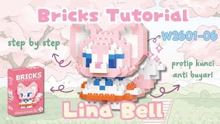 HOW TO BUILD LINA BELL BRICKS MINI LEGO W2601-06 | Bricks Tutorial (Bahasa Indonesia)