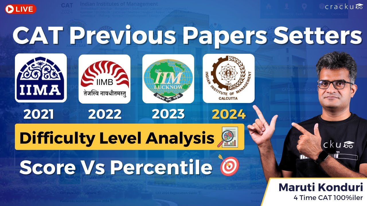 CAT Previous Papers Setters Exam Difficulty Level Analysis CAT 2024