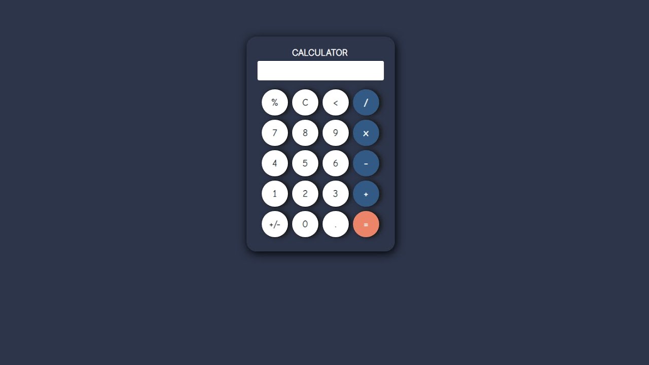 How to Create A Calculator Using Html ,Css & JavaScript