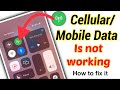 Cellular mobile data is not working on iphone fixed  mobile data problems