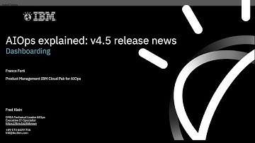 AIOps explained, v4.5 release, Dashboarding