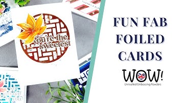 5 fab foiled cards to kick start your creativity