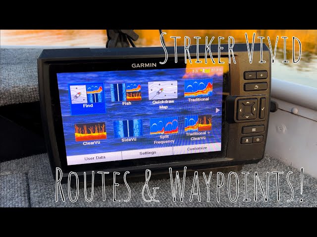 Mechanics Brug af en computer Forenkle How to use the Garmin Striker Vivid 9SV to create Routes! - YouTube