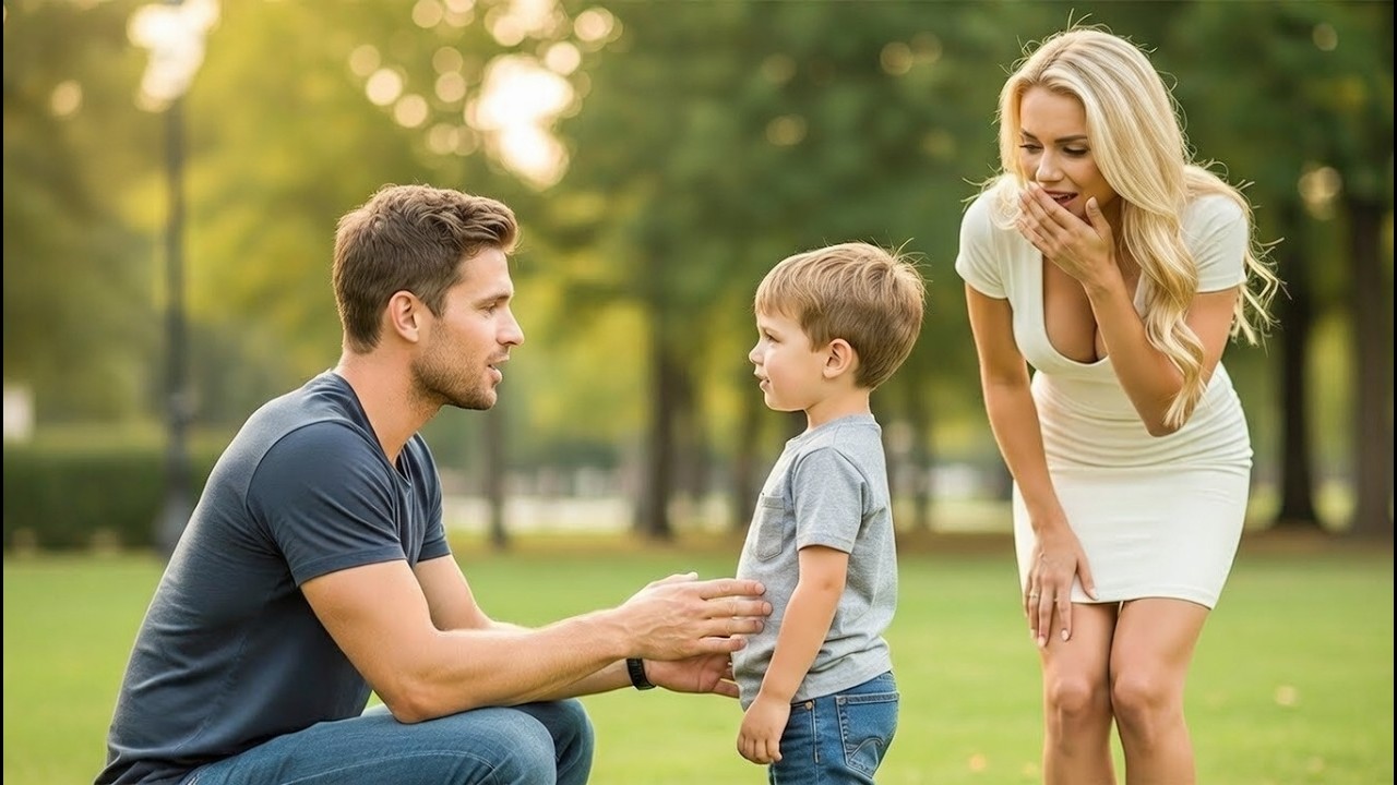 La PDG amène son fils muet au parc — un père célibataire change tout et la laisse sous le choc