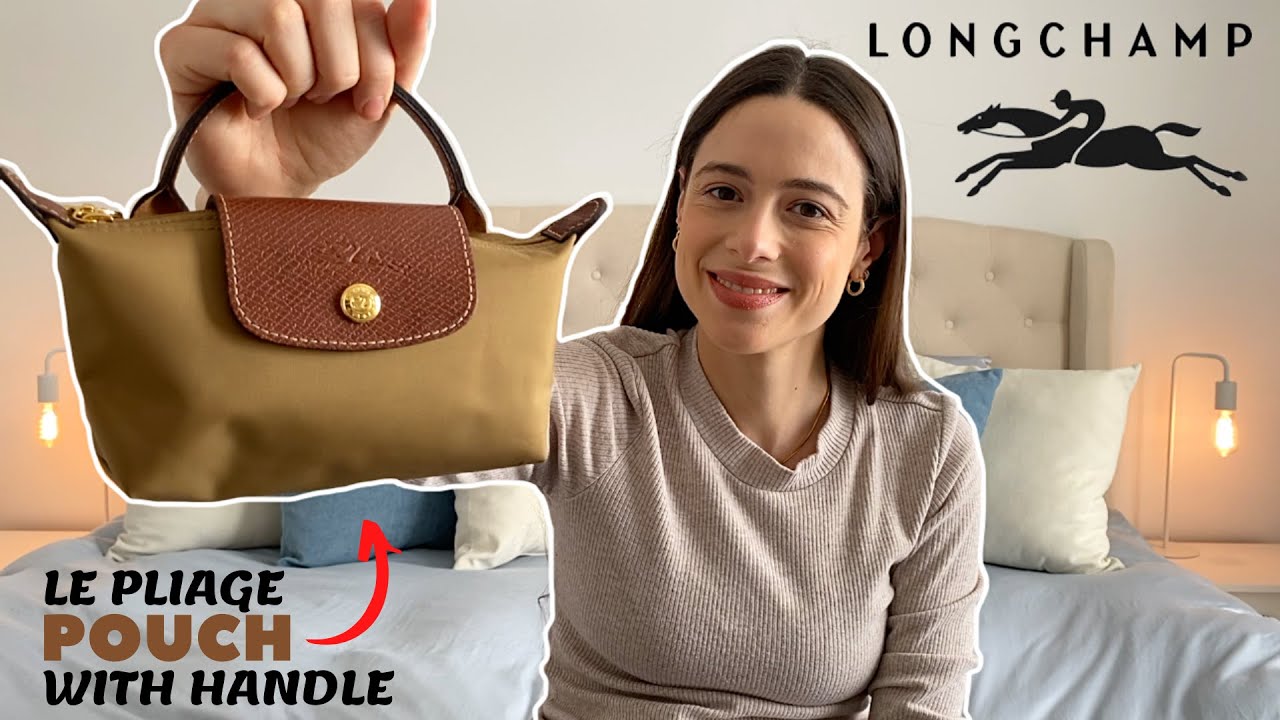Longchamp, Bags, Longchamp Le Pliage Pouch With Handle