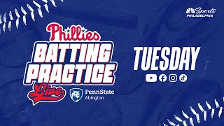 Phillies Batting Practice LIVE | Phils vs. Marlins Tuesday at 4 pm
