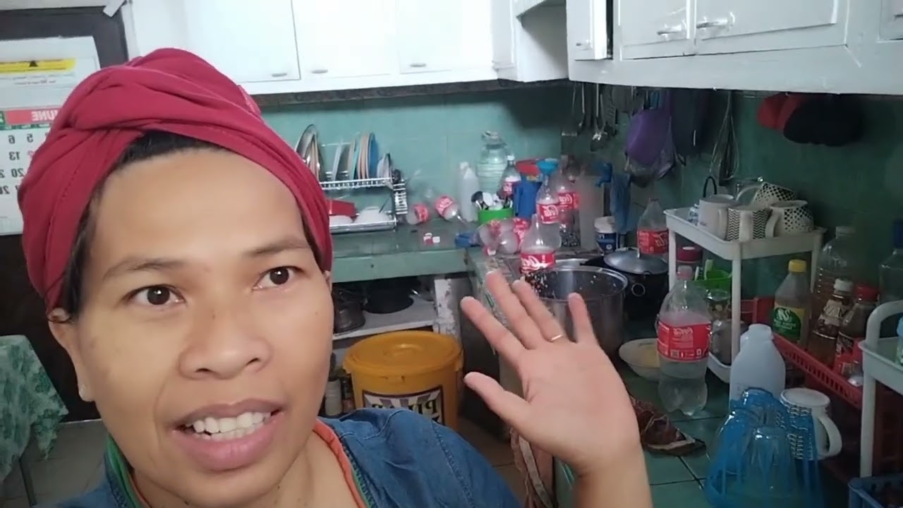 Ang agahan namin ay binignit at nakaligo na rin ako ganda 