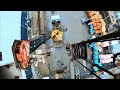 Работа на кране - выгрузка эскалаторов двумя кранами. The work of the crane operator