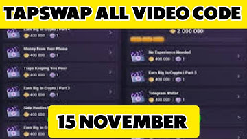 Tapswap all video code | Today Tapswap video code #tapswap #tapswapcode