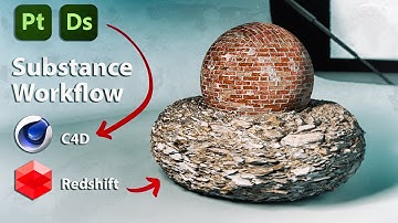 Use Adobe Substance SBSAR Files in Cinema 4D R26 & Redshift 3.5.2, with complete parameter control!