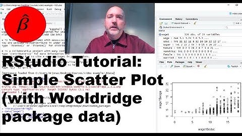 R-Studio Intro Tutorial: Scatter Plots