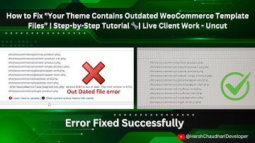 How to Fix Update Outdated WooCommerce Template Files in Your WordPress Theme for 2025