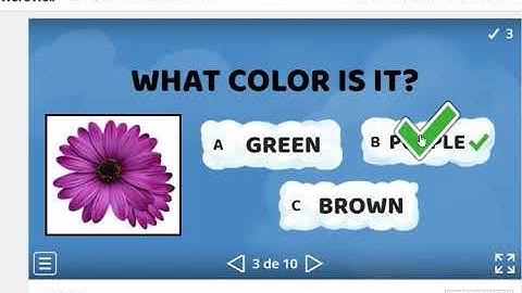 Juego de los colores en inglés. Game for learning colors wordwall.net