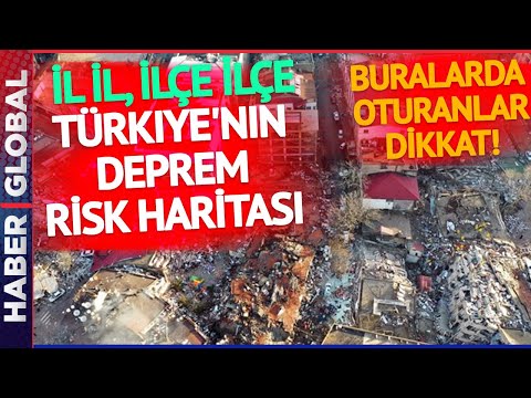 DİRİ FAY HATTI YENİLENDİ! İl il, İlçe İlçe Türkiye'nin Deprem Haritası Buralarda Oturanlar Dikkat