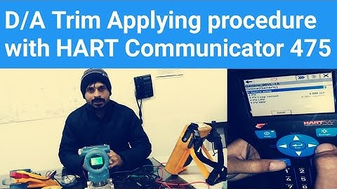 D/A Trim through HART COMMUNICATOR 475 PROCEDURE #uploadshorts #youtubeshorts #DAtrim #hart475