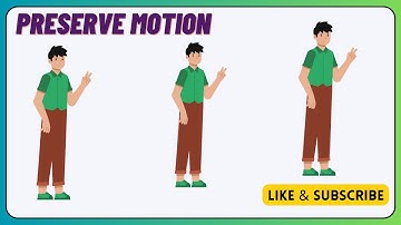 Walk cycle Animation Easy 2D Character  by After Effects- Preserve Motion