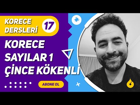 🇰🇷 Korece Dersi 17/60: Korece sayılar 1 SİNO Çince kökenli sayılar ile sayı sayma