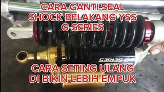 How To Riboen The Rear Shock Rear Yss G-Series How To Reset It To Make It Softer