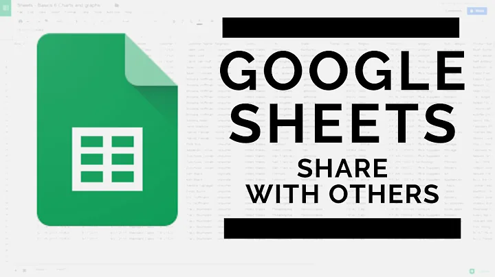 Google Sheets - Share Your Spreadsheet With Others - 2020 Update