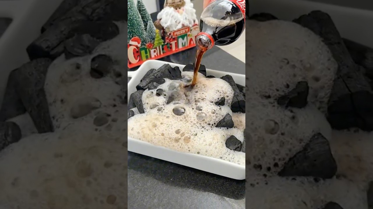 Смешайте кока-колу с древесным углем… результат вас поразит!