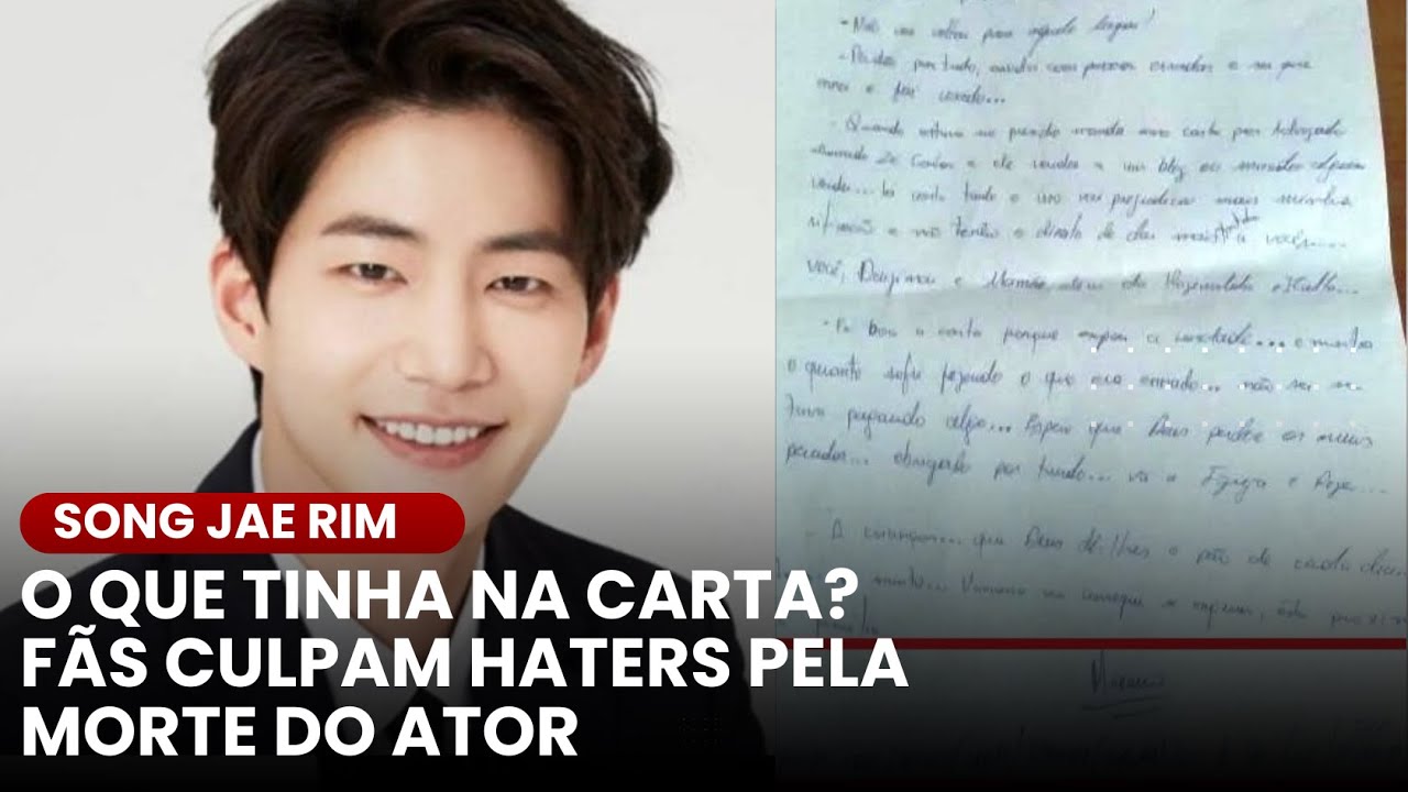 Song Jae Rim: O que tinha na carta deixada; ator era perseguido nas ...