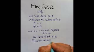 Square Root Short Tricks