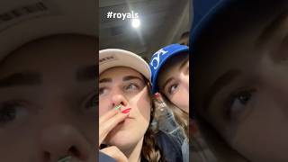 When one sister knows every stat, player, etc…and the other….. #kcroyals