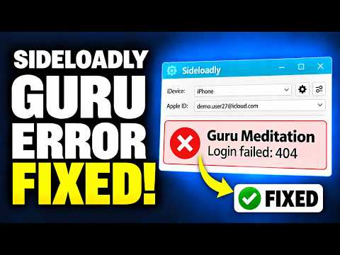 *NEW* FIX Guru Meditation Error in Sideloadly (100% Working)