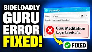 *NEW* FIX Guru Meditation Error in Sideloadly (100% Working)