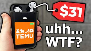 31 Temu Battery Bank Has A Built-In Phone And Airpods...?