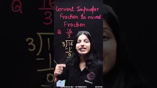 Convert Improper fraction into mixed fraction Q1 Class 5 maths | by Saloni ma'am #fraction #math
