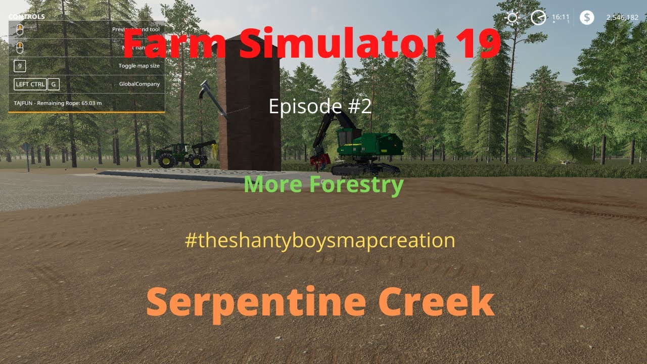 Farm Simulator 19/Serpentine Creek #2/More Forestry clearing/