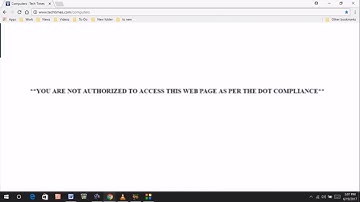 How to Fix You Are Not Authorized To Access This Webpage as Per the Dot Compliance in Chrome