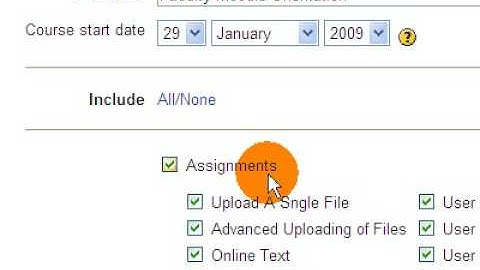 Restore Your Course In Moodle