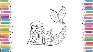 Magical Mermaids: Fun & Easy Coloring Pages - Mermaid Coloring Videos