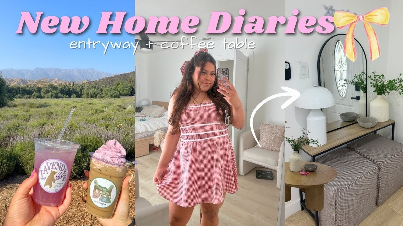 New *HOME* Projects + Summer Fun | Entryway + Coffee table | Lavender nights