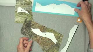 How to Make a Fabric Landscape Card